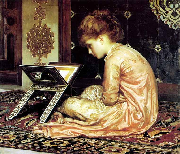 Frederick Leighton Study at a read desk